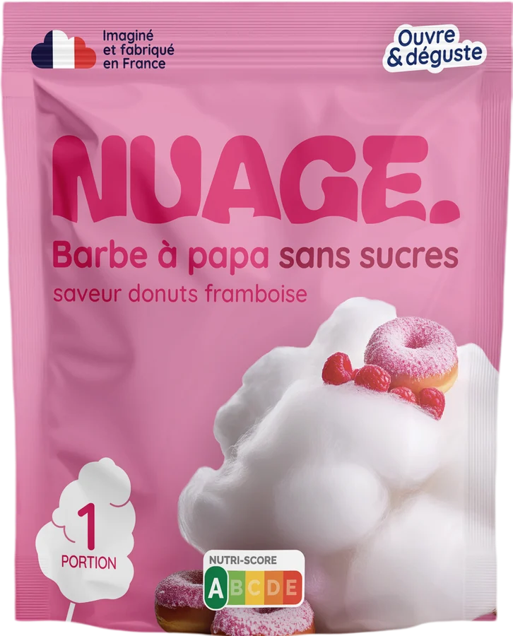 Barbe à papa Donuts à la framboise