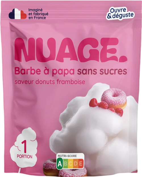 Barbe à papa Donuts à la framboise