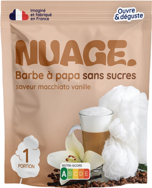 Barbe à papa Macchiato vanille