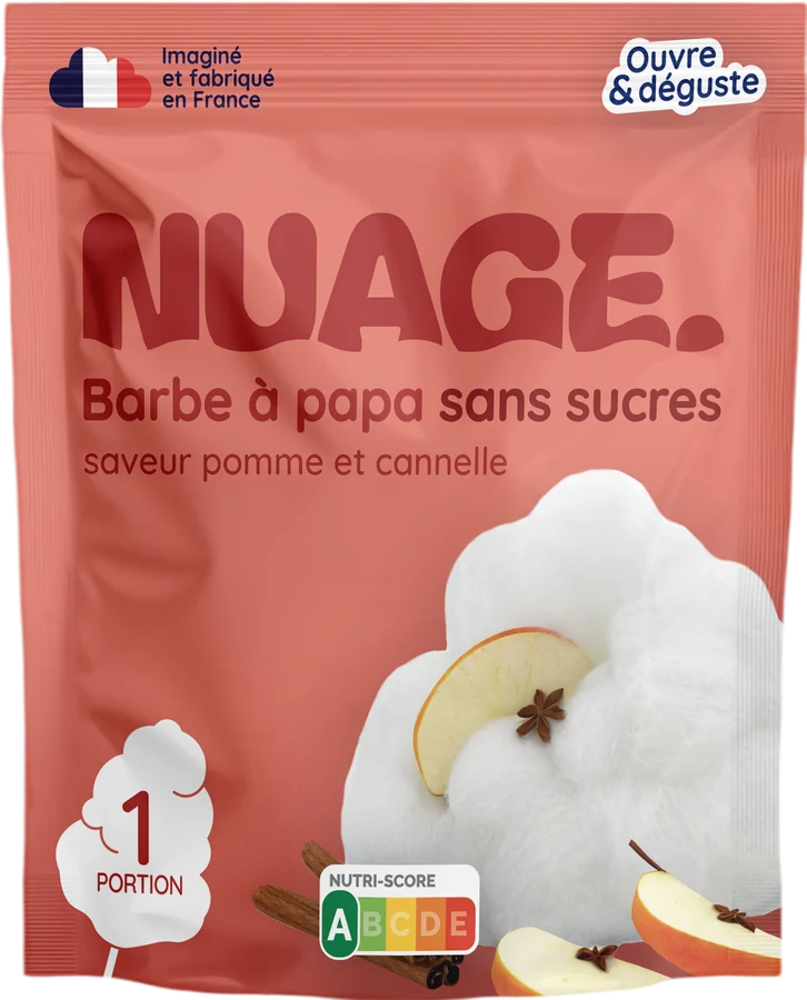 Barbe à papa Pomme et cannelle